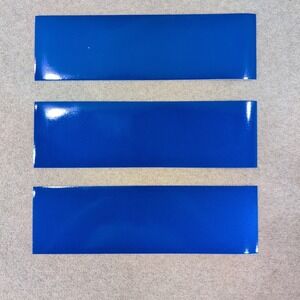 3M Scotchlite 680CR Reflective Blue Graphic Film Adhesive Decal Strips 3 Pack